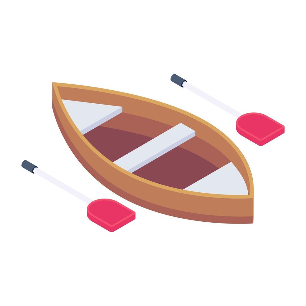 kayak et bateau vecteur