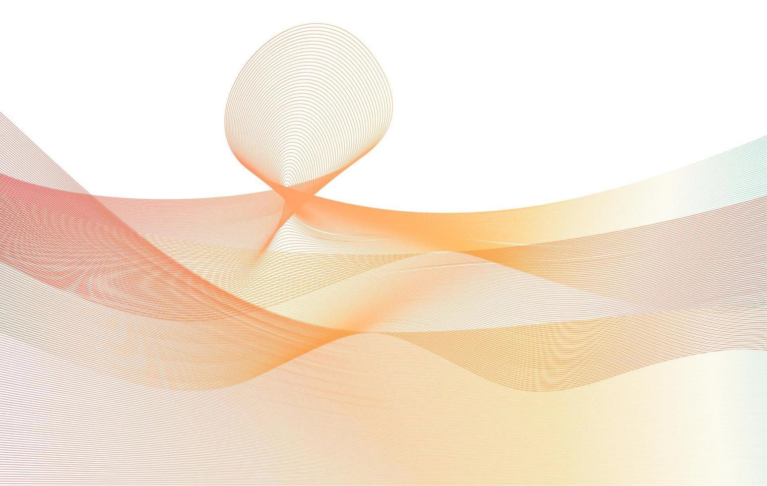 vague abstraite sur fond blanc. illustration vectorielle. vecteur