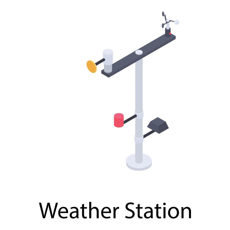 concepts de station météo vecteur