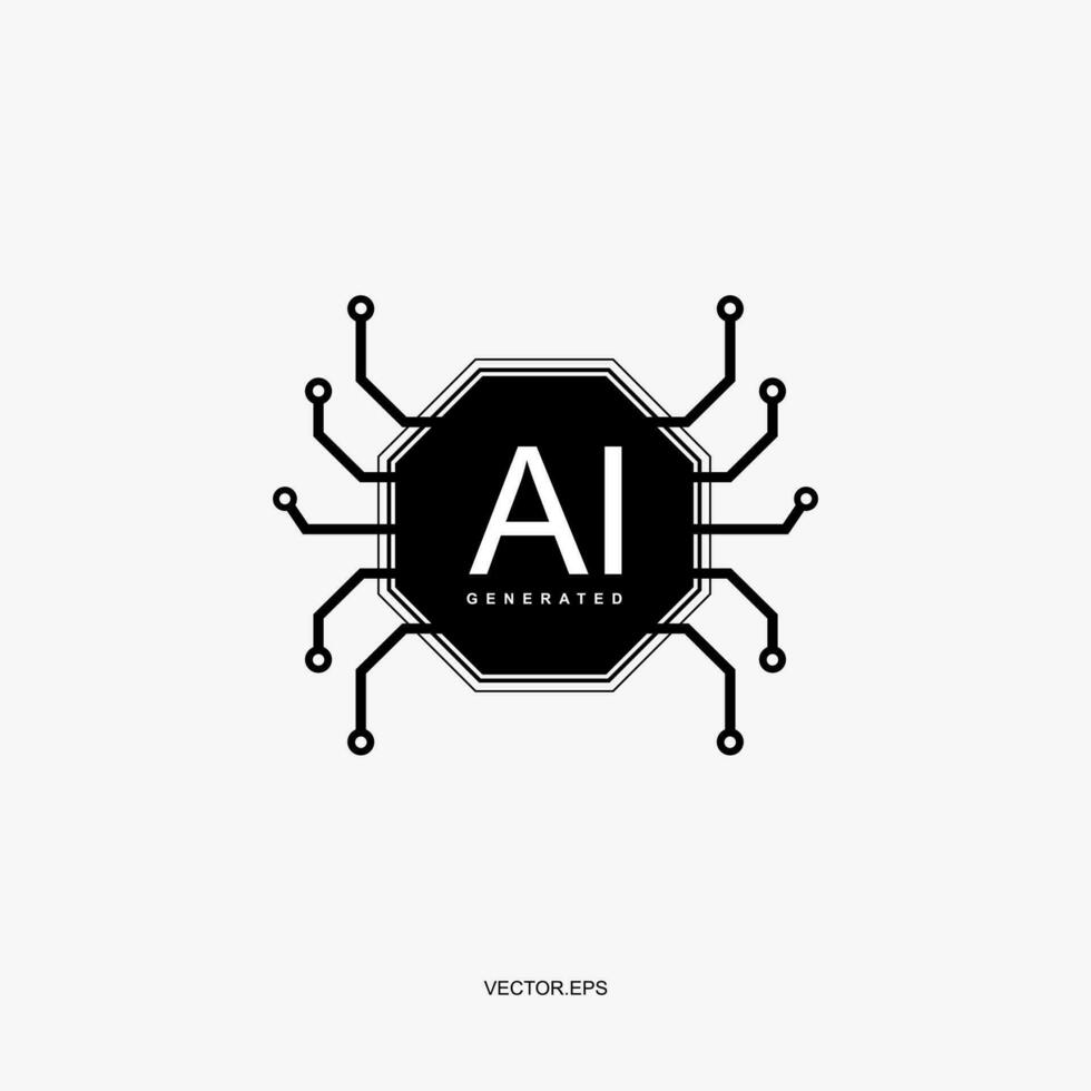 une logo pour ai commercialisation agence vecteur