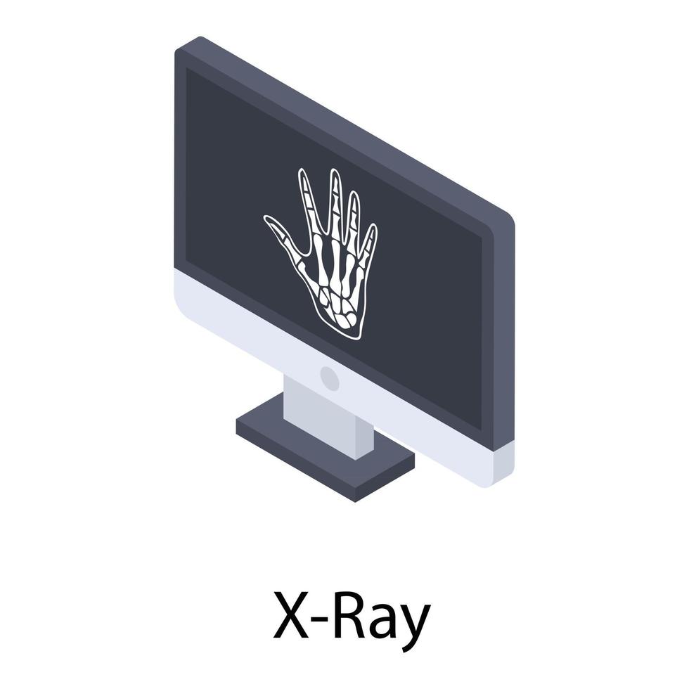 moniteur à rayons X vecteur