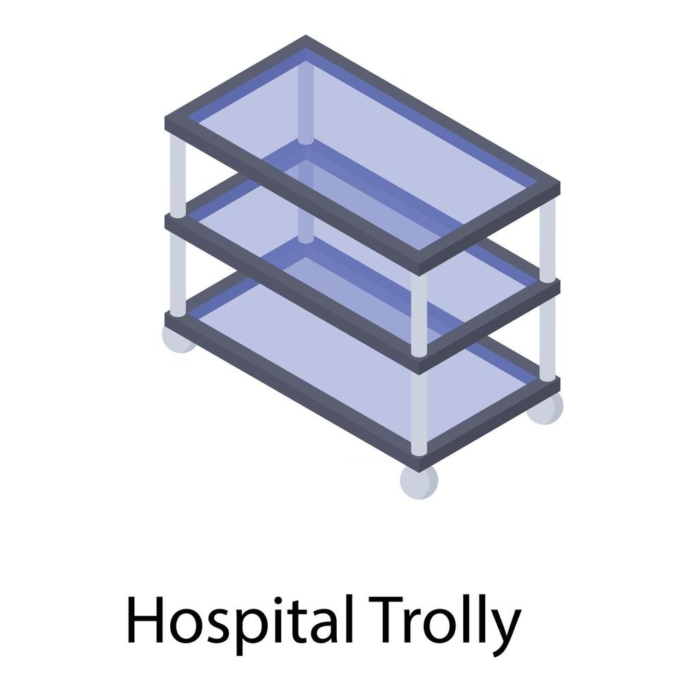 concepts de chariot d'hôpital vecteur