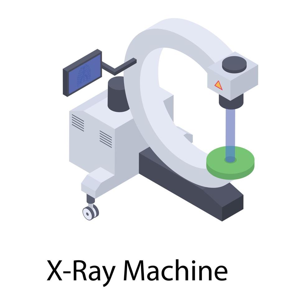 concepts de machine à rayons X vecteur