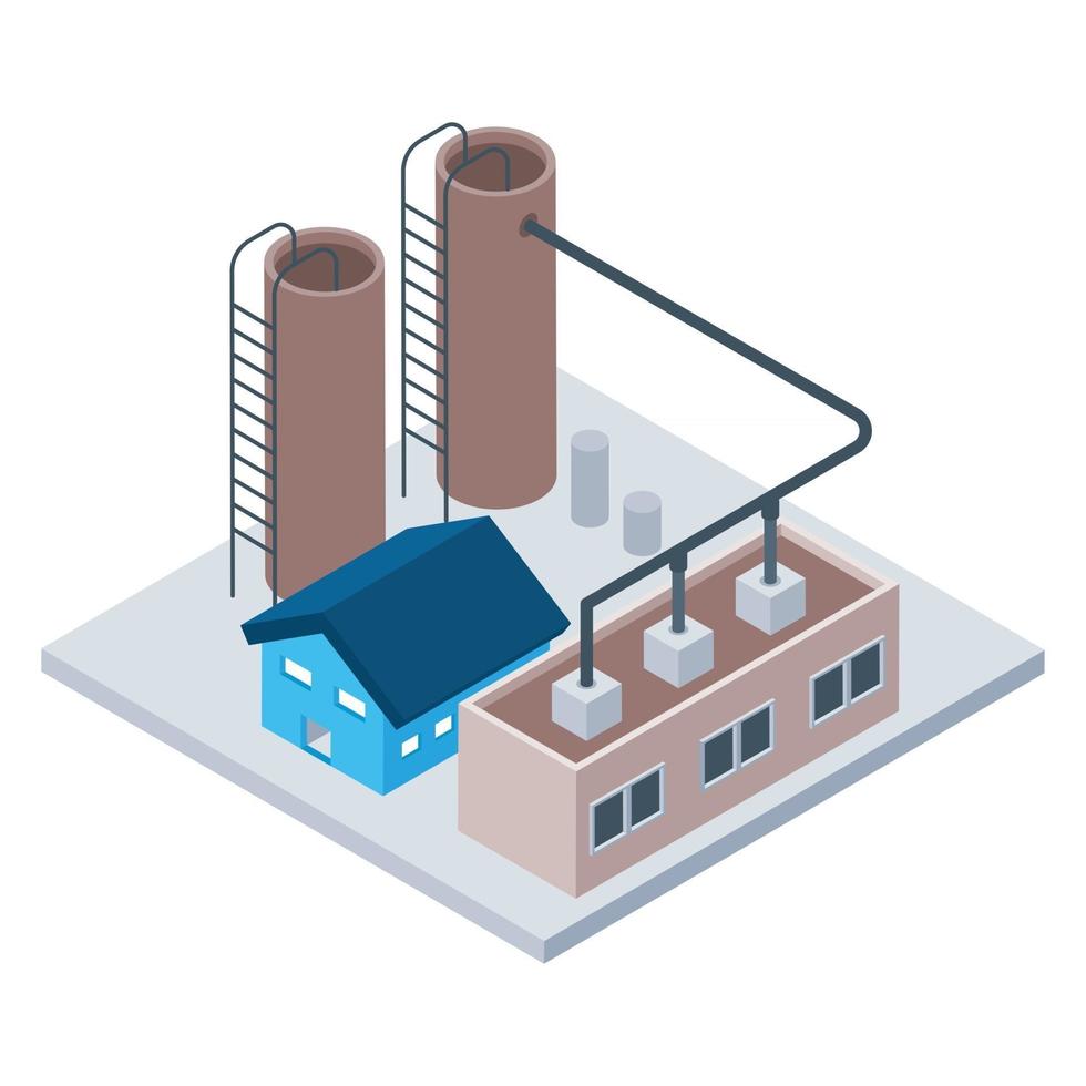 industrie des raffineries de pétrole vecteur