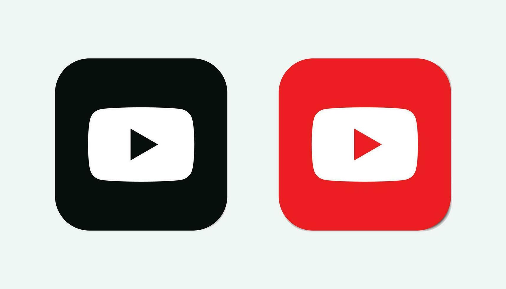 Youtube icône. Youtube social médias logo. vecteur