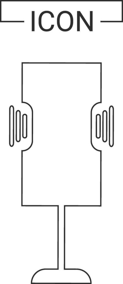 microphone et la musique icône vecteur