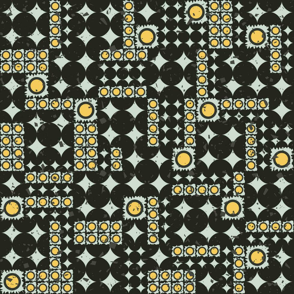 abstrait mosaïque modèle avec géométrique formes vecteur