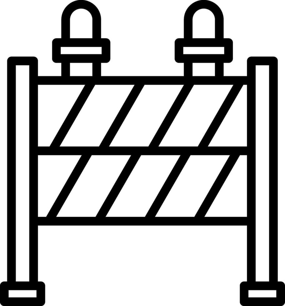 conception d'icône de vecteur de barrière
