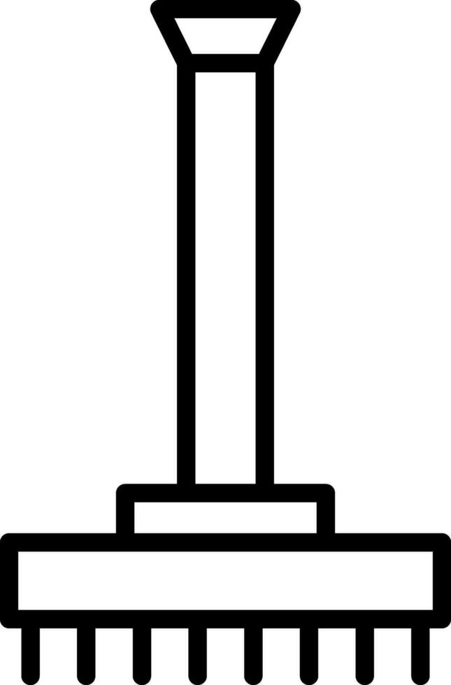 conception d'icône de vecteur de râteau