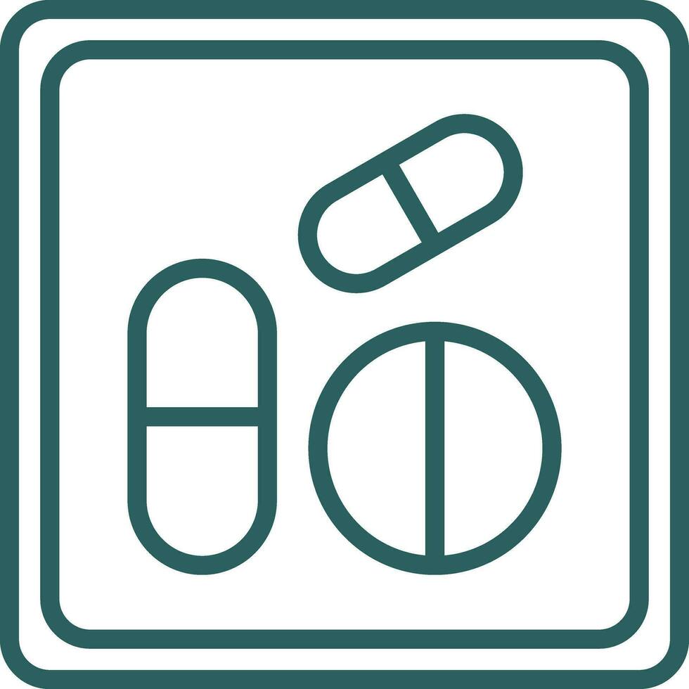 conception d'icônes vectorielles de médicaments vecteur