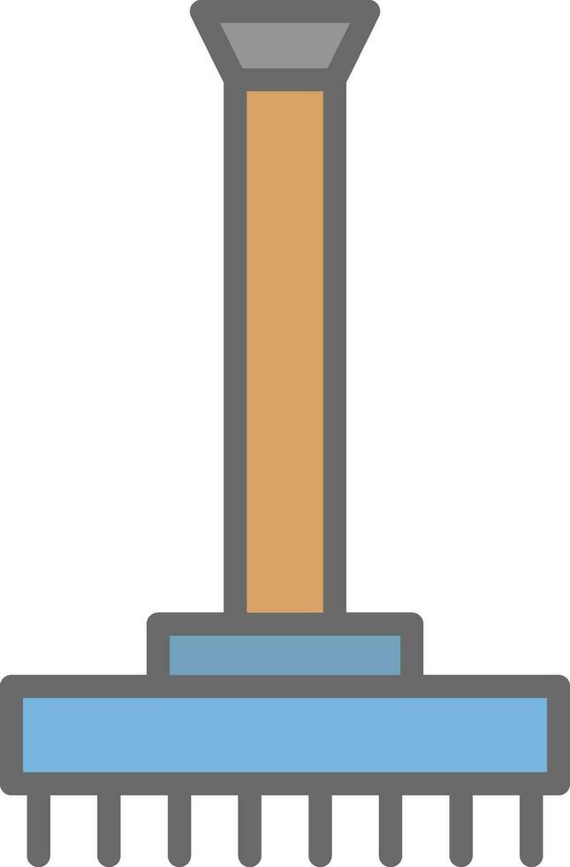 conception d'icône de vecteur de râteau