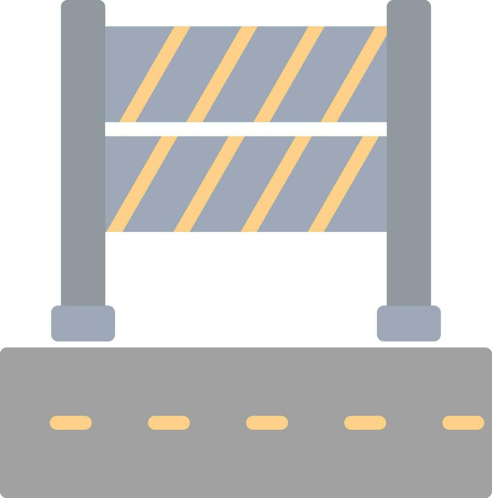 conception d'icône de vecteur de barrage routier