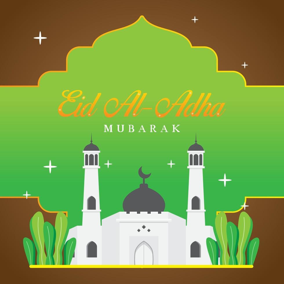 fond eid al-adha moubarak vecteur