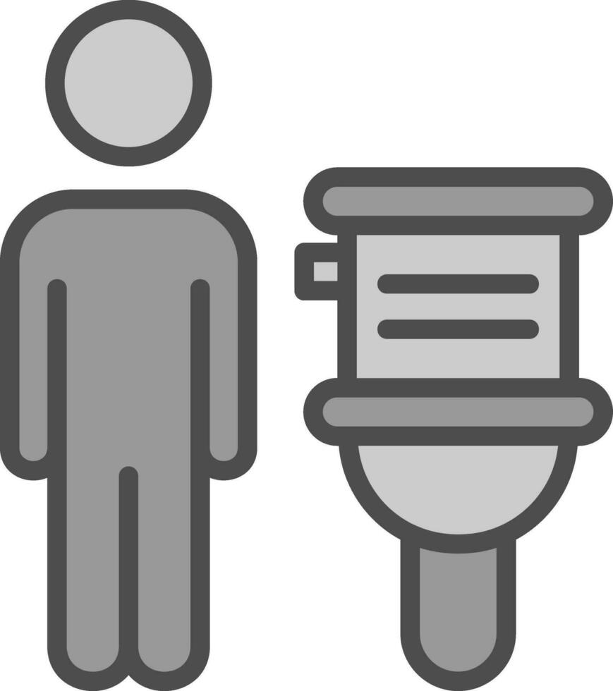 conception d'icône de vecteur de toilettes