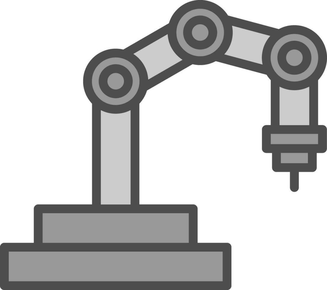 conception d'icône de vecteur de bras de robot