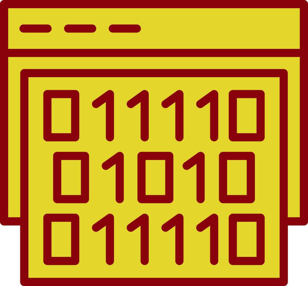 conception d'icône de vecteur de code binaire