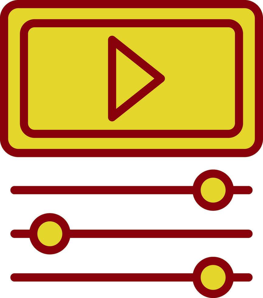 conception d'icônes vectorielles vidéo vecteur