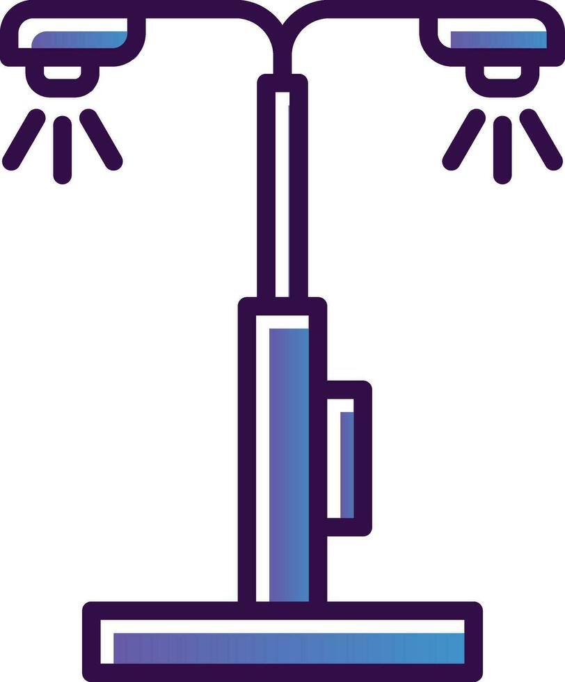 conception d'icône de vecteur de réverbère