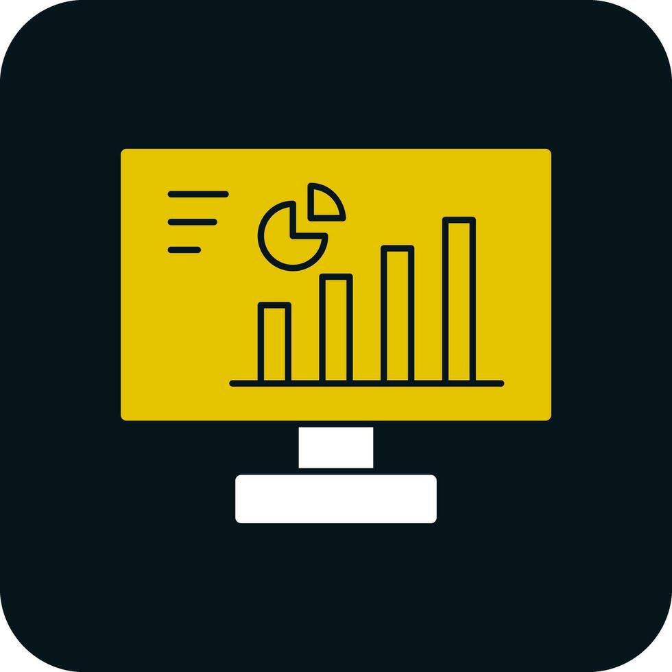 en ligne analytique vecteur icône conception