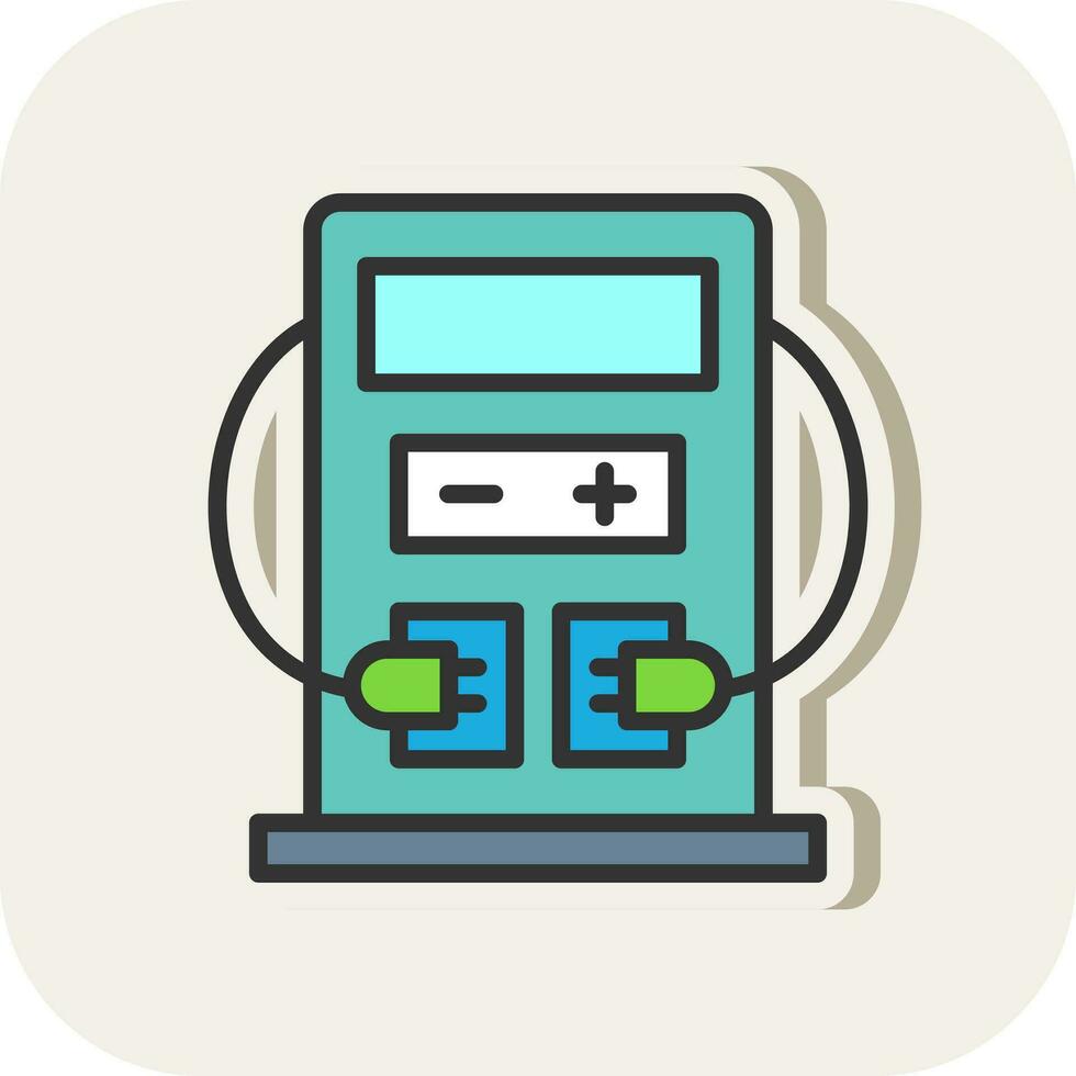 conception d'icône de vecteur de station de charge