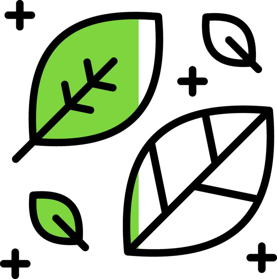 feuilles vecteur icône conception