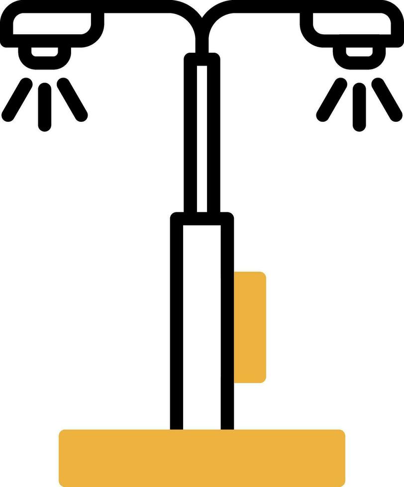 conception d'icône de vecteur de réverbère