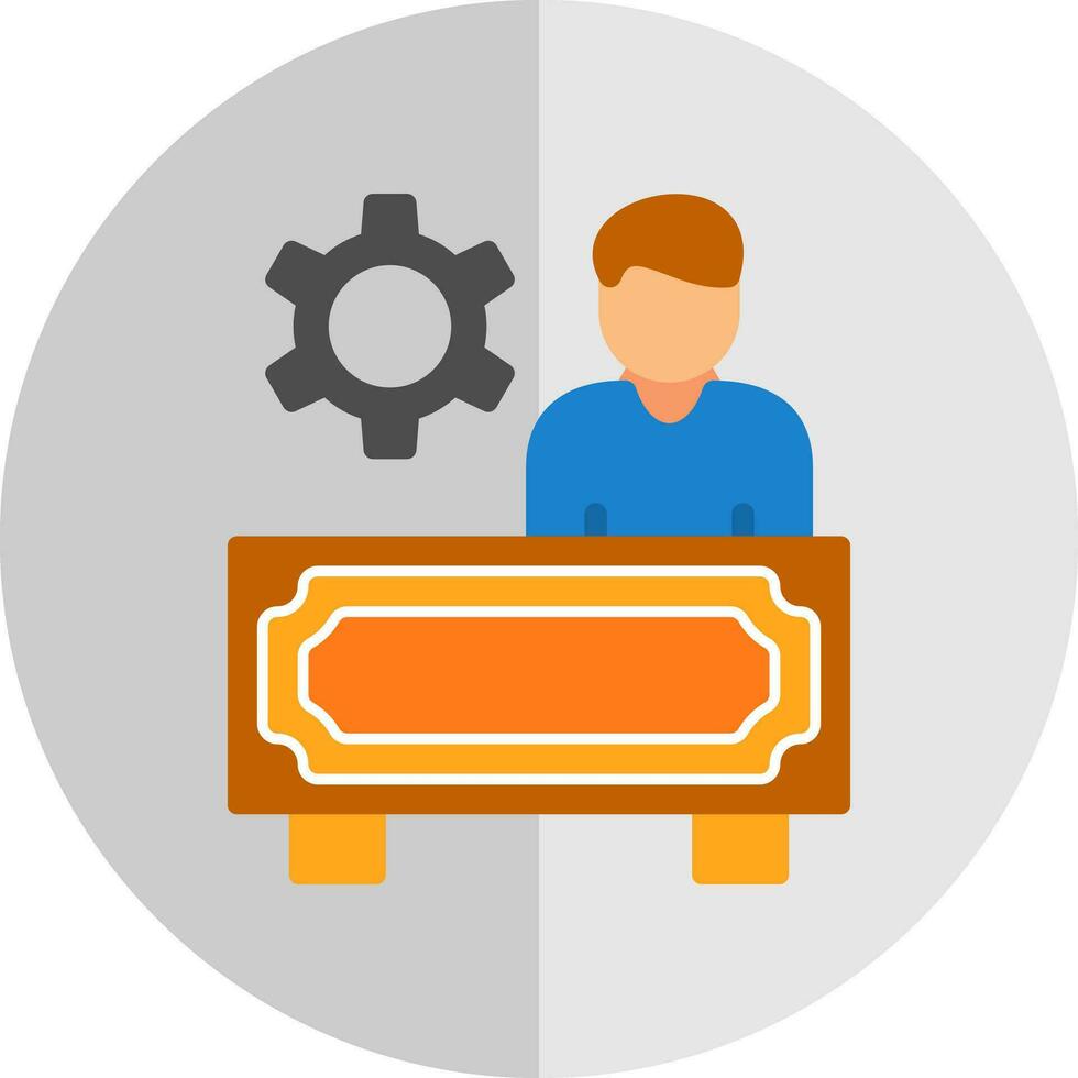 administrateur vecteur icône conception