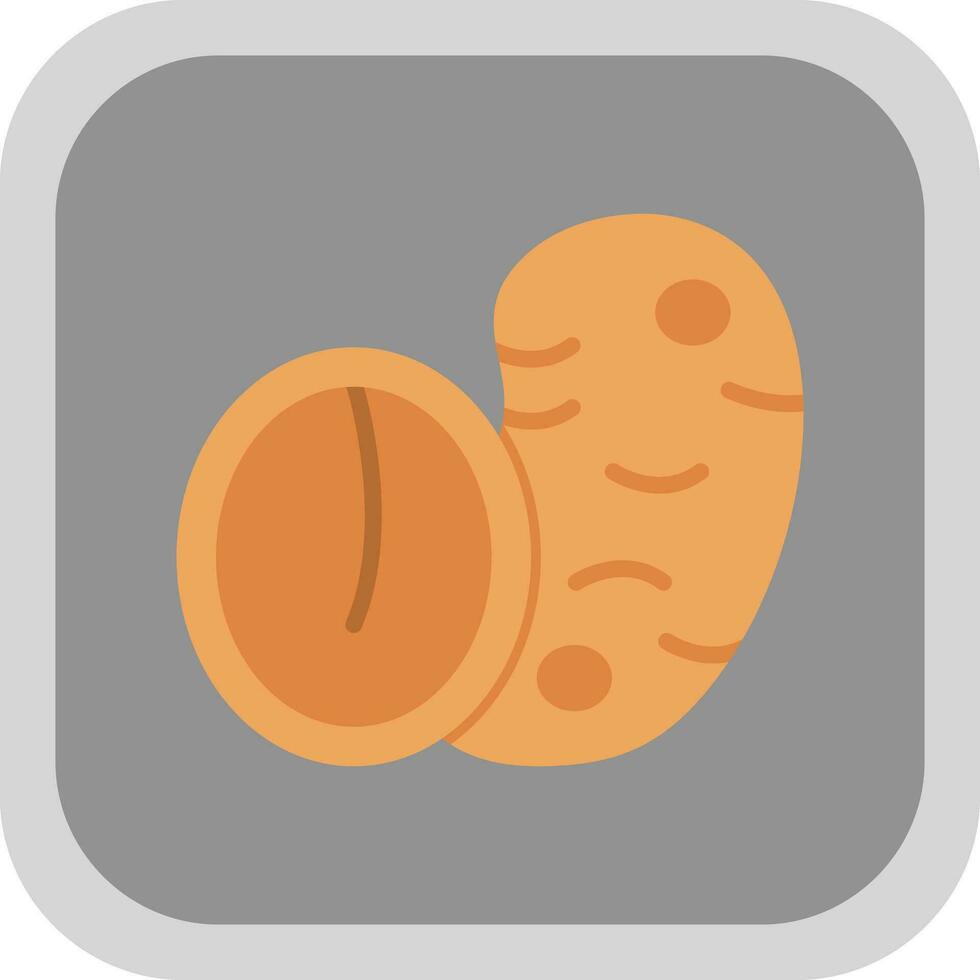 conception d'icône de vecteur de pomme de terre