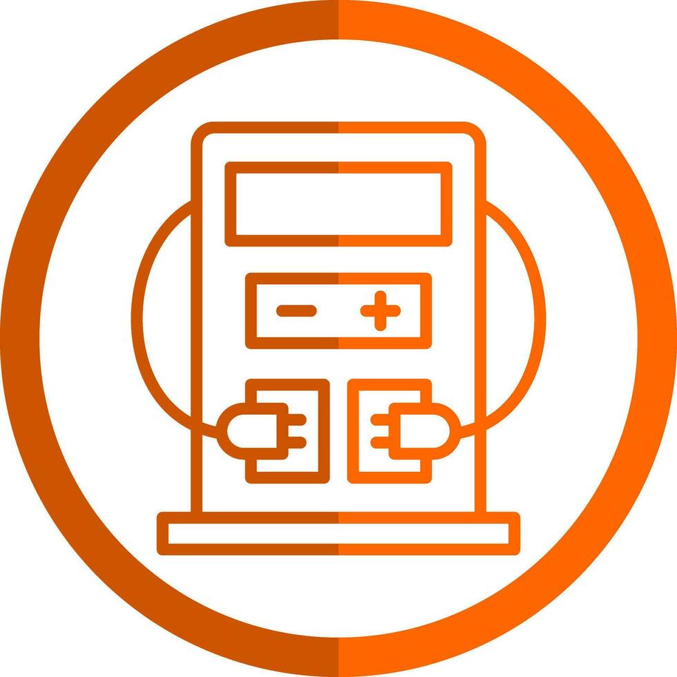 conception d'icône de vecteur de station de charge