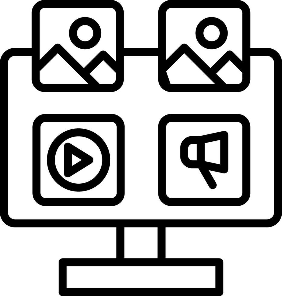 conception d'icône de vecteur de médias sociaux