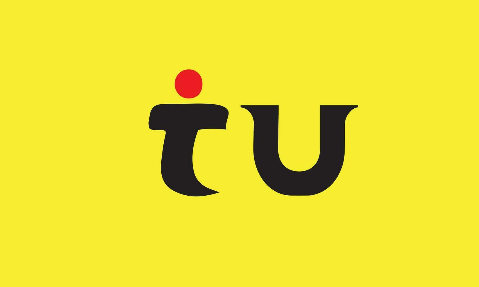 Utah, tu, t, u abstrait initiale des lettres logo vecteur