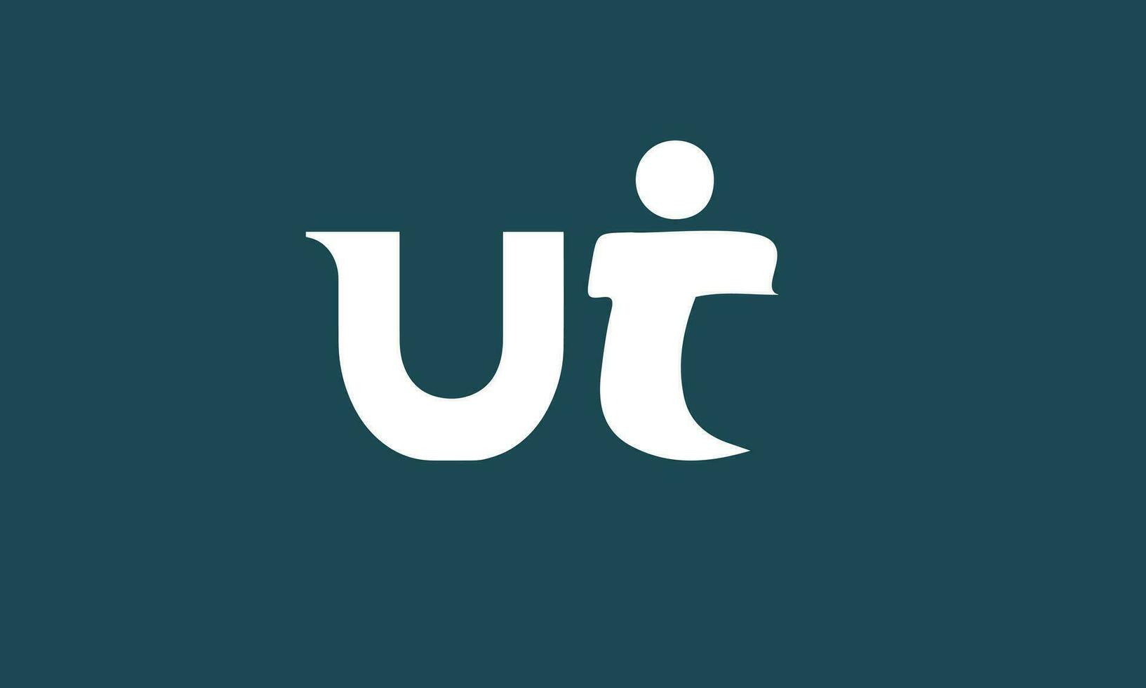 Utah, tu, t, u abstrait initiale des lettres logo vecteur