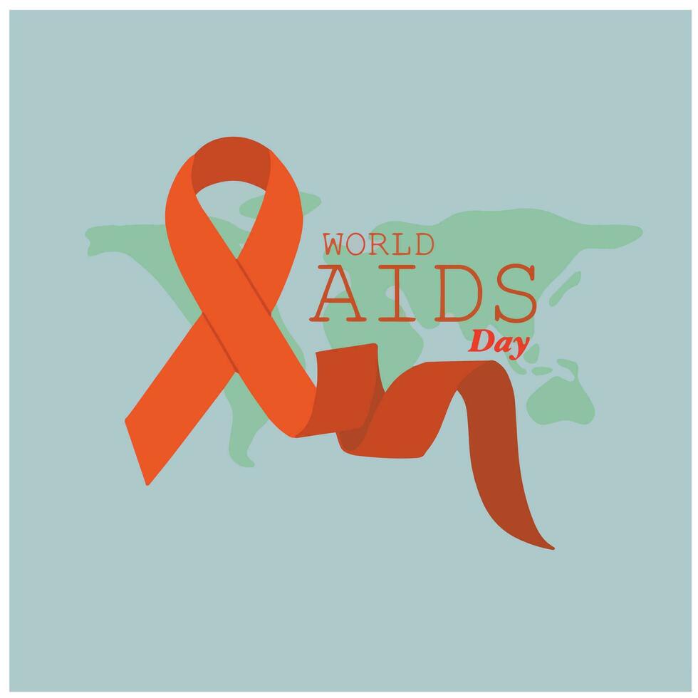 illustration vectorielle de la journée mondiale du sida vecteur