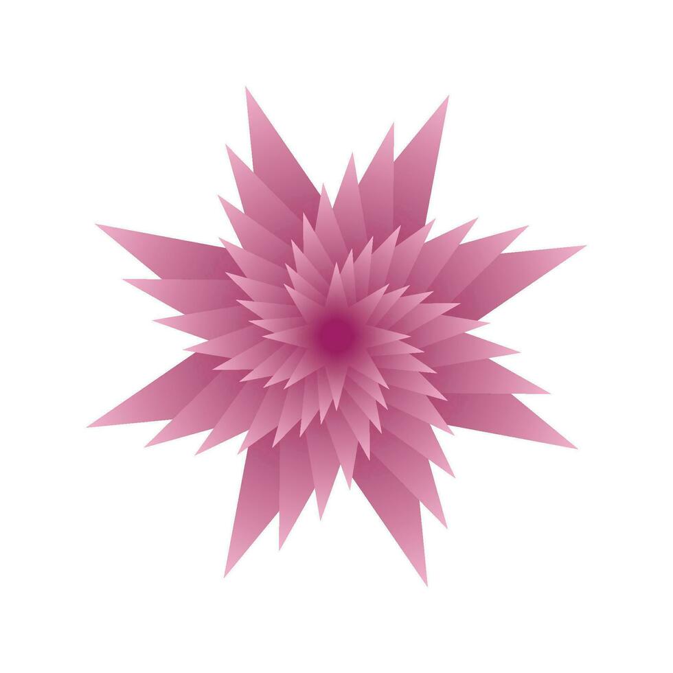 icône de fleur rose vecteur