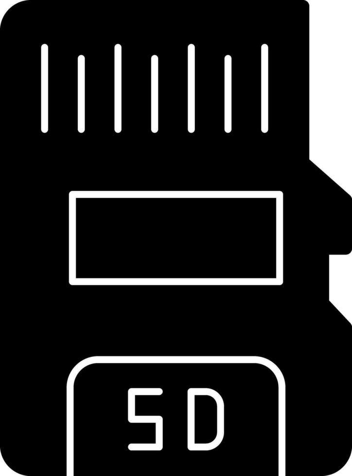 conception d'icône de vecteur de carte sd