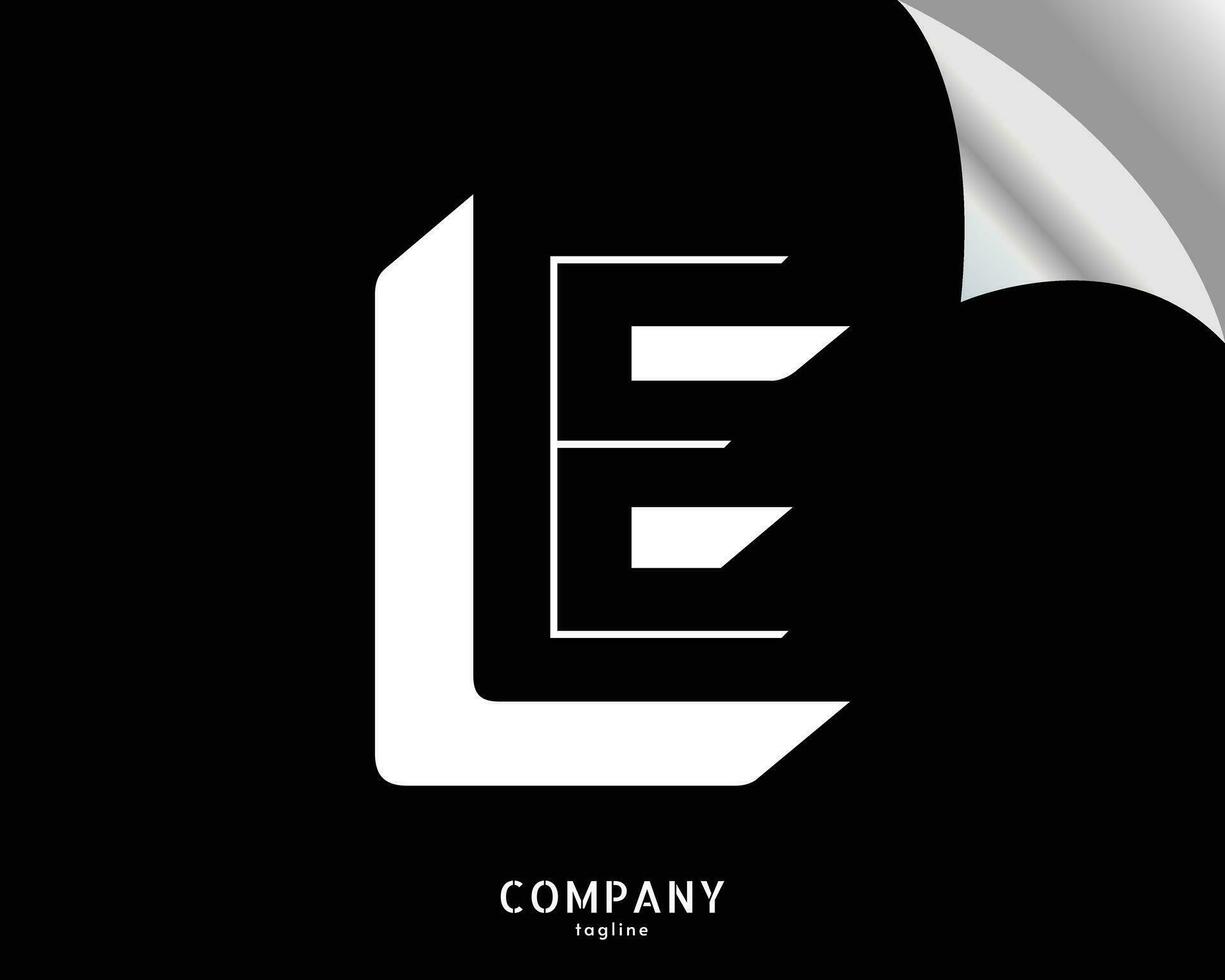 e lettre logo vecteur conception