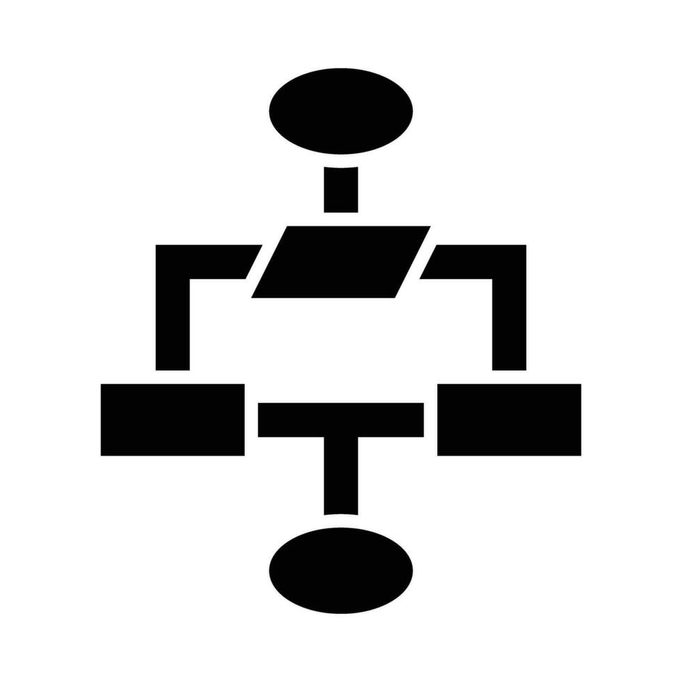 organigramme vecteur glyphe icône pour personnel et commercial utiliser.