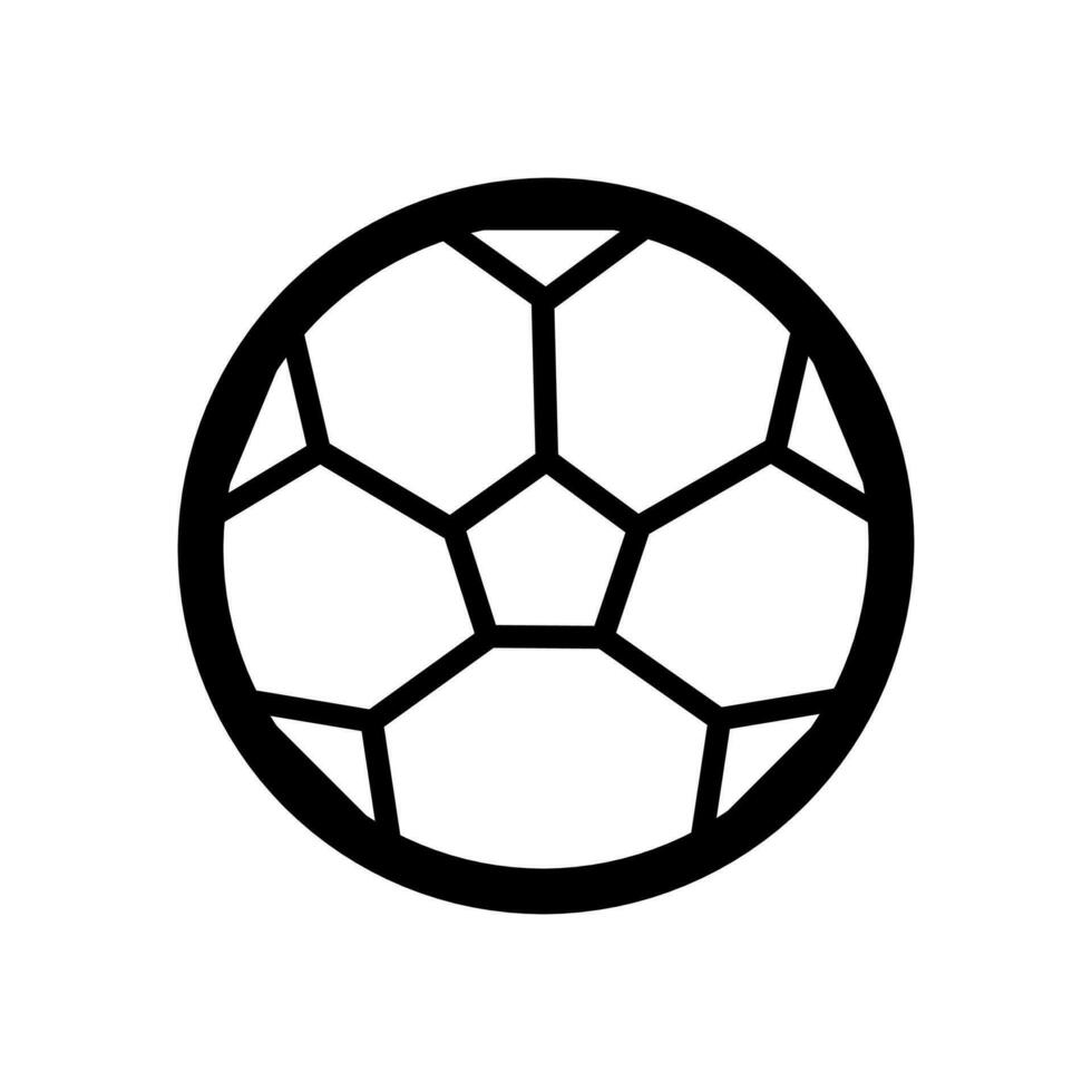 Football icône sur une blanc Contexte vecteur