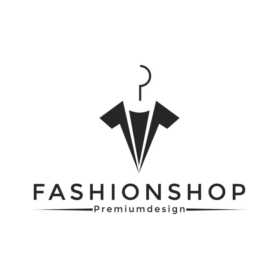 vêtements cintre pour logo conception vecteur