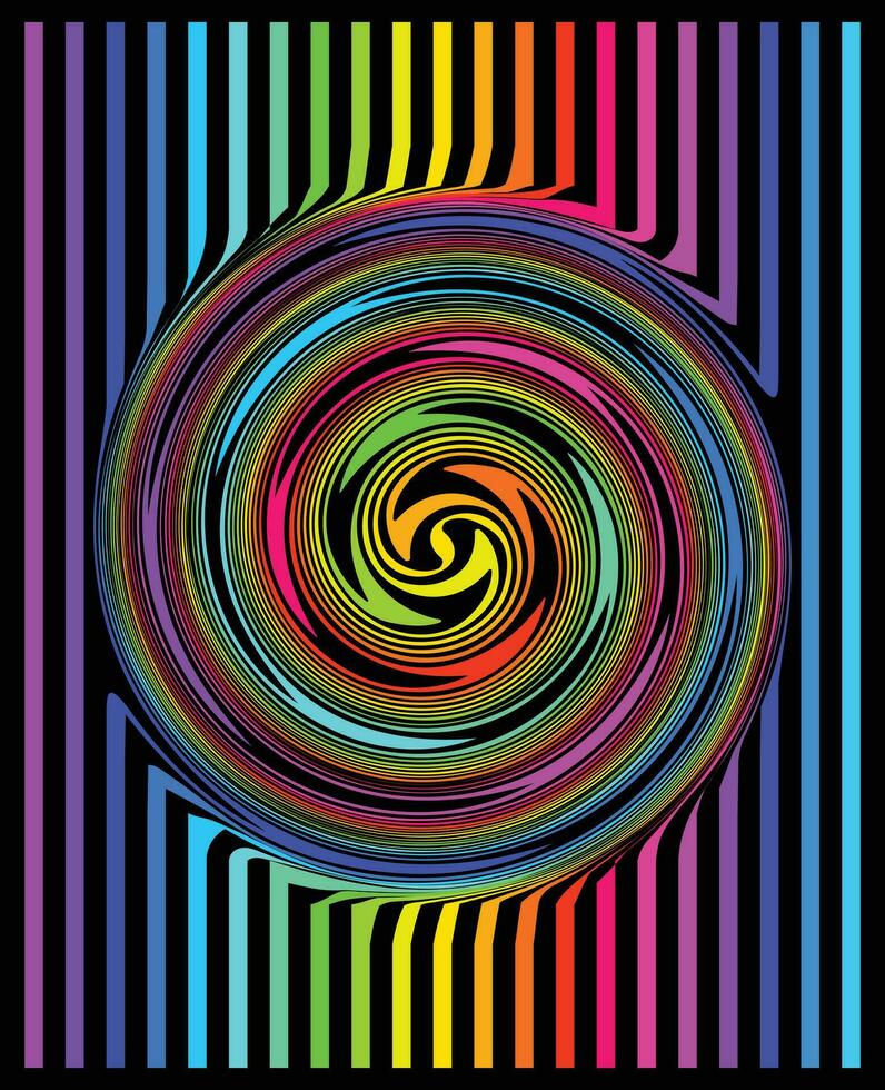 tourbillon cercle coloré vecteur Contexte conception.