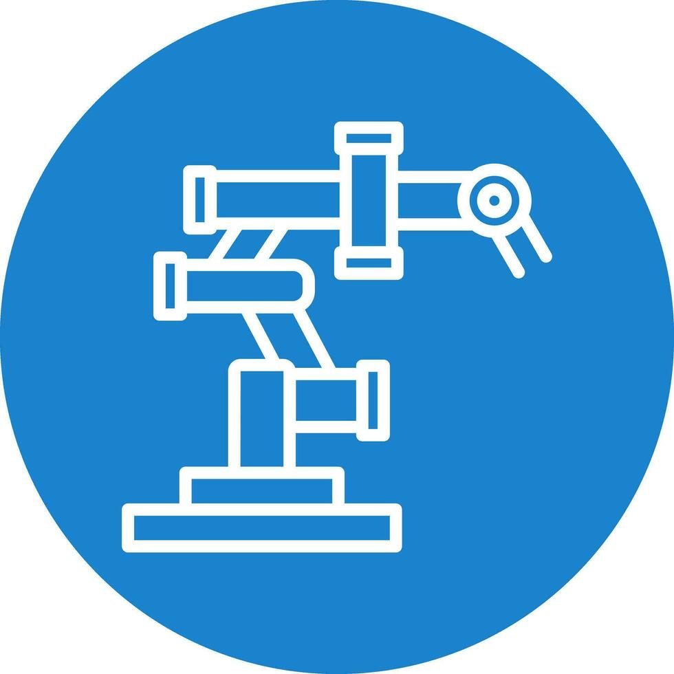 conception d'icône de vecteur de bras robotique