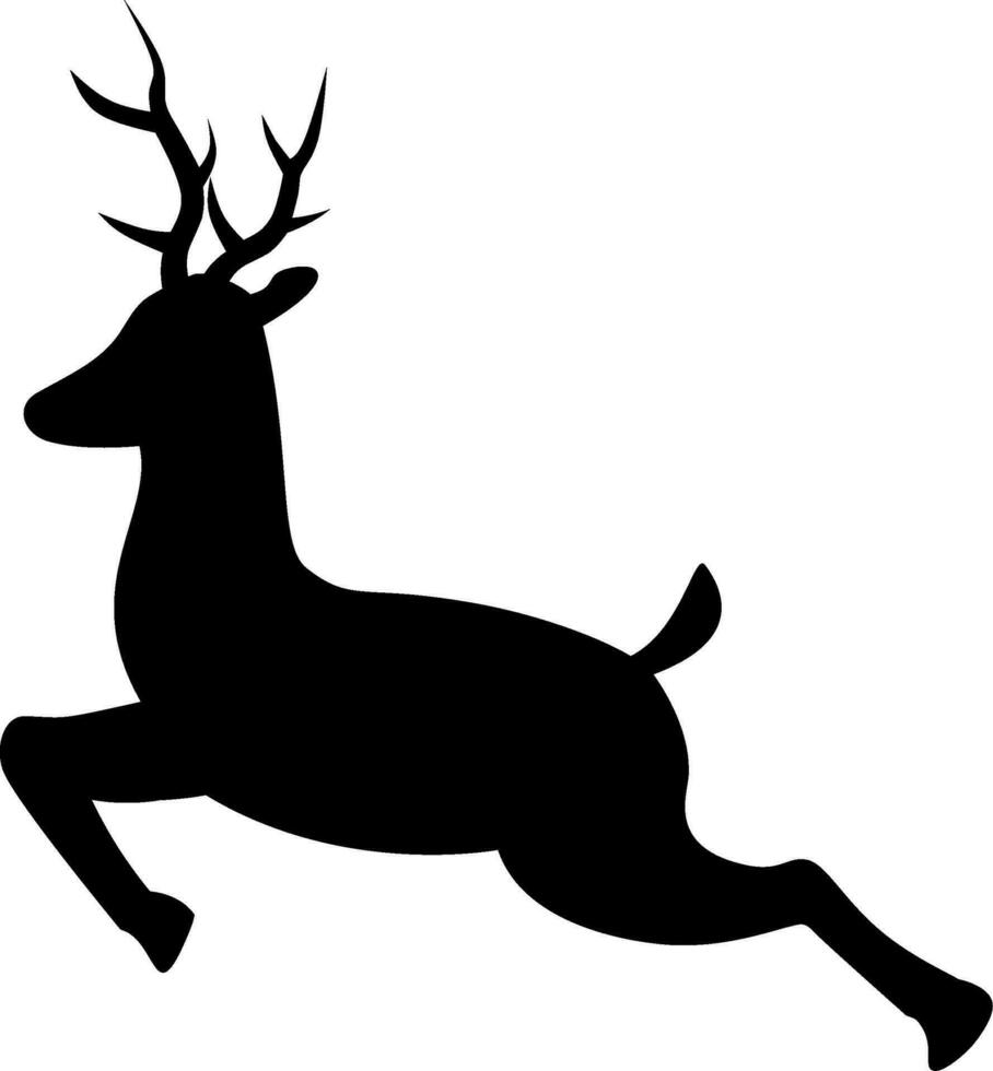 sauter renne icône vecteur dans hiver saison. renne conception comme un icône, symbole, hiver ou Noël décoration. renne icône graphique Ressource pour du froid saison fête conception