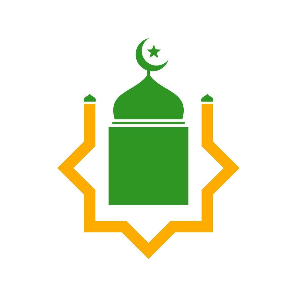 mosquée logo élément vecteur