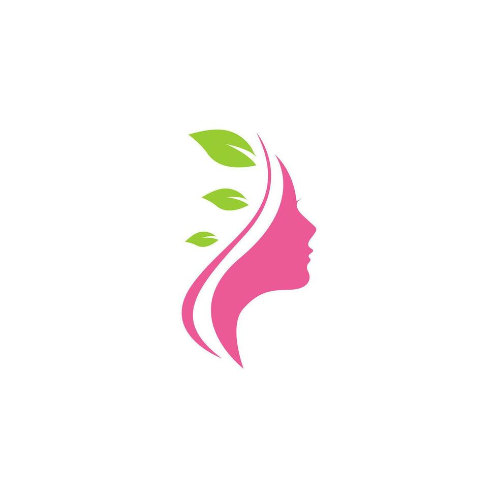 femme beauté spa logo gratuit vecteur