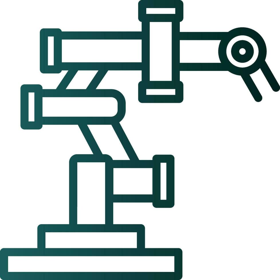 conception d'icône de vecteur de bras robotique