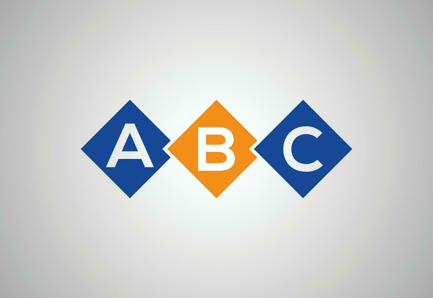Créatif initiale abc lettre logo conception, vecteur conception modèle