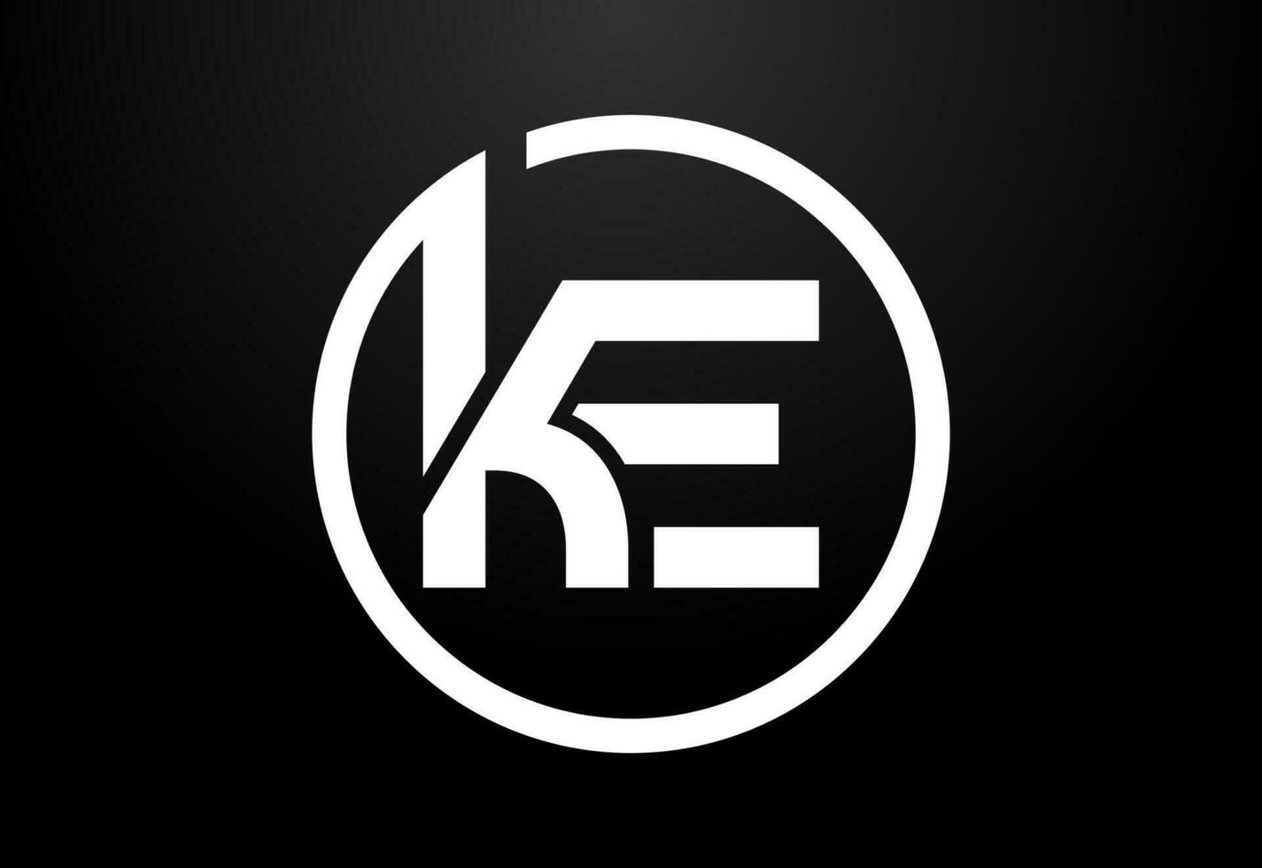 initiale lettre k e logo conception vecteur modèle. ke lettre logo conception