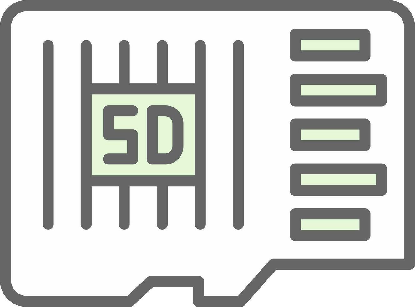 conception d'icône de vecteur de carte sd