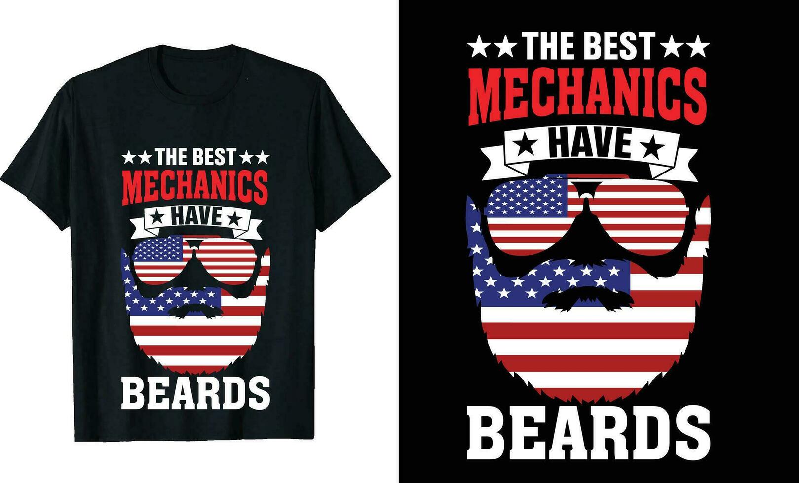 meilleur mécanique avoir barbes marrant mécanique longue manche T-shirt ou mécanique t chemise conception ou barbes T-shirt conception vecteur