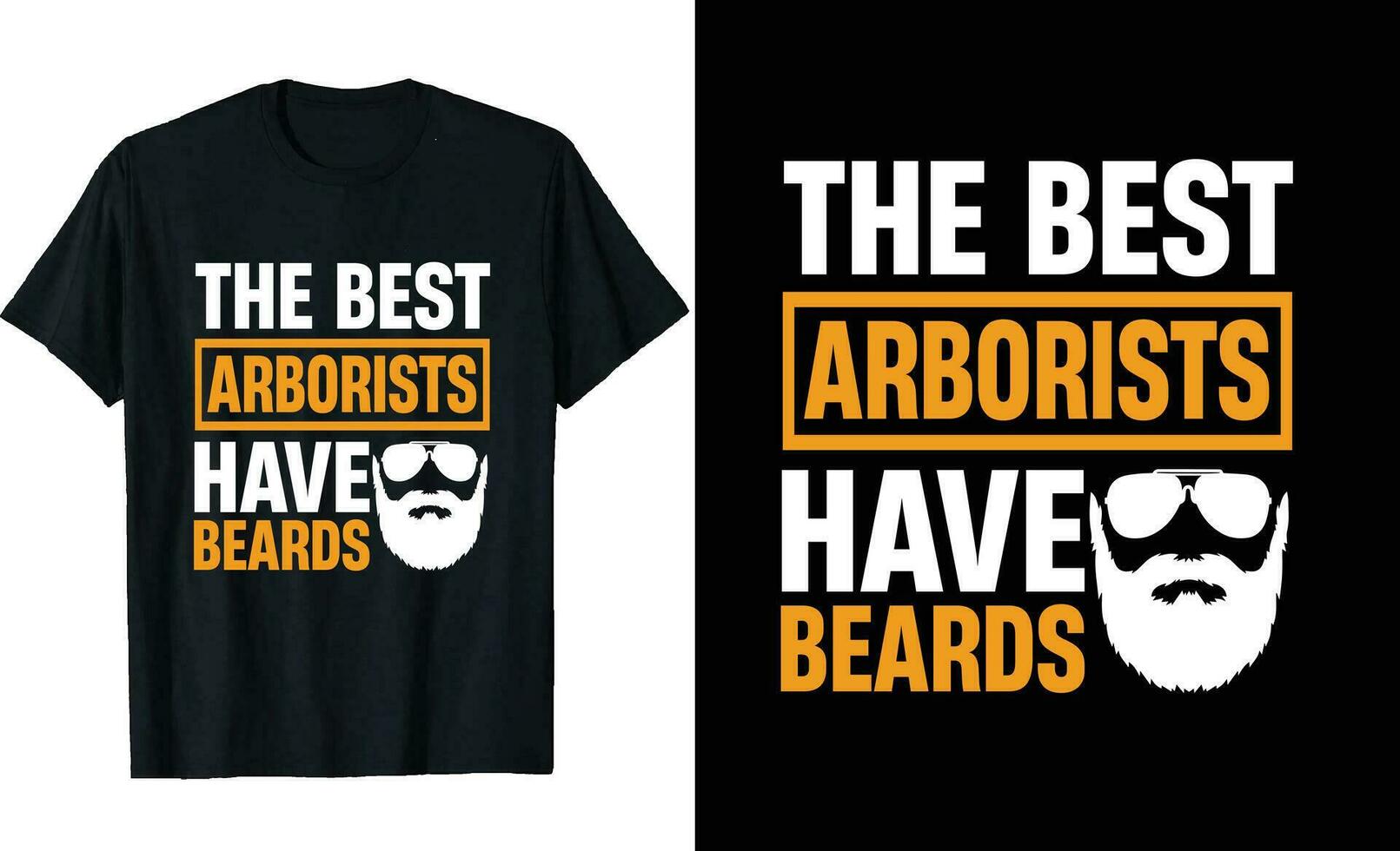 meilleur arboristes avoir barbes marrant arboriste longue manche T-shirt ou arboristes t chemise conception ou barbes T-shirt conception vecteur